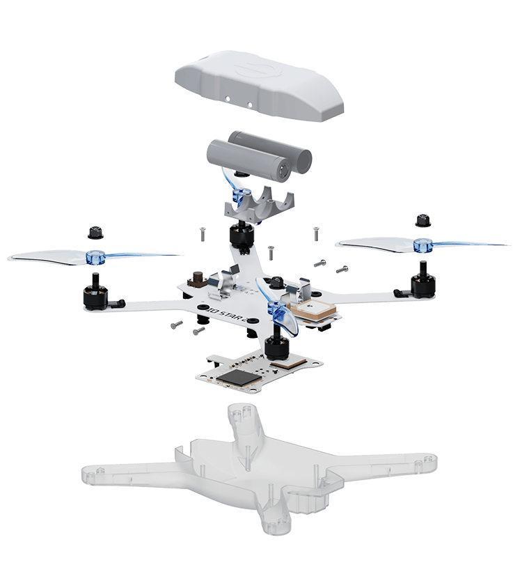 Drotek IO Star 2 exploded view